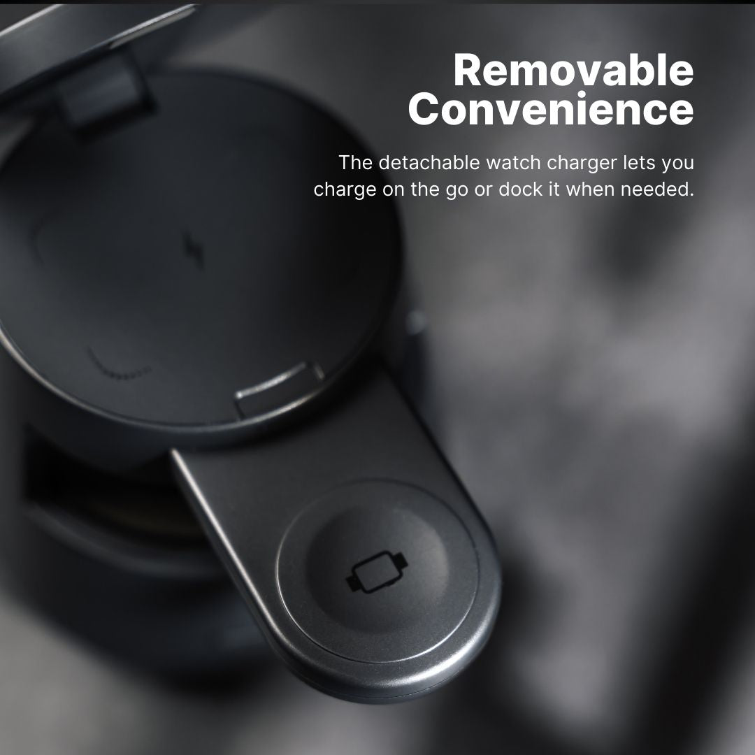 MagDock® 5-in-1 Wireless Charging Station + Bluetooth Speaker