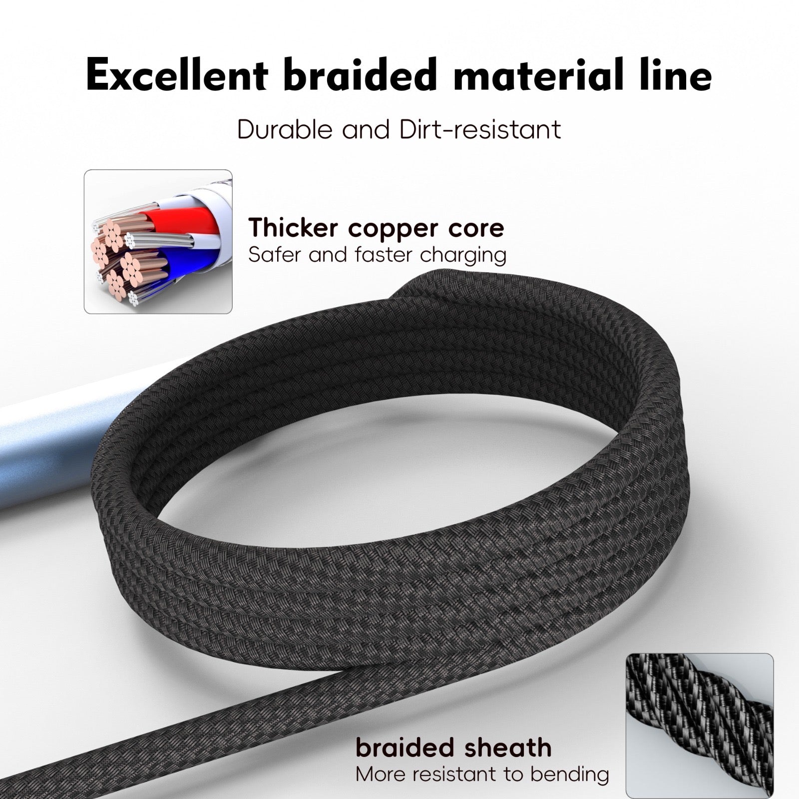 100W Universal 3-in-1 Cable with Watch Charger