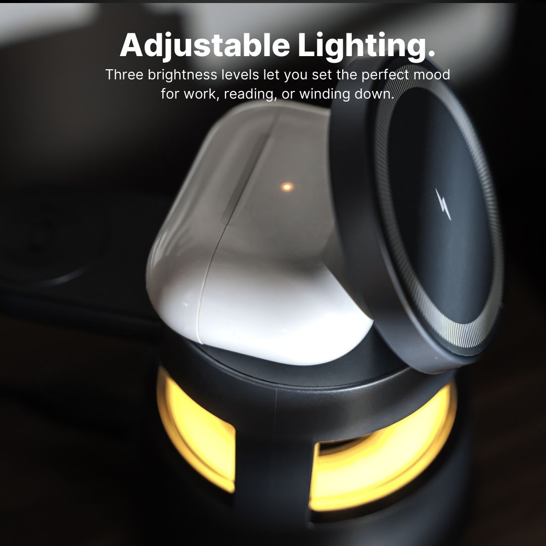 MagDock® 5-in-1 Wireless Charging Station + Bluetooth Speaker