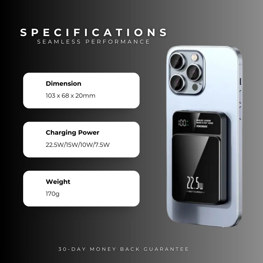 NanoCharge® Wireless Magnetic Power Bank