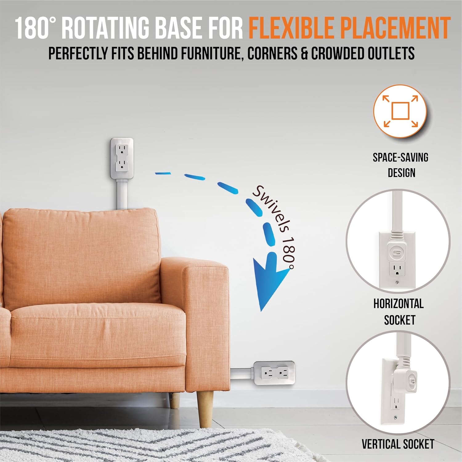 PlugMate® Extendable Electric Outlet