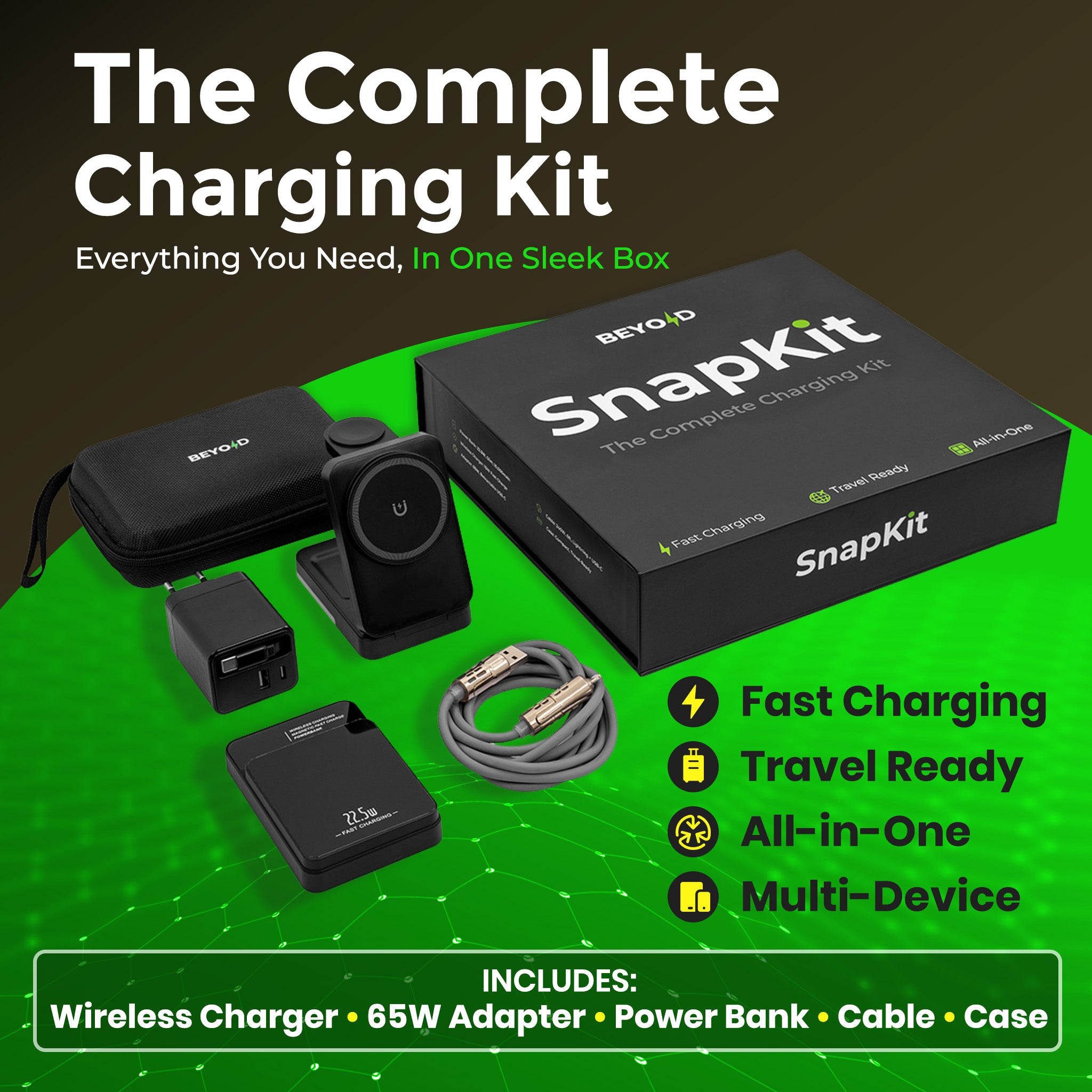SnapKit — Charging Kit For Apple, Samsung & Google (US Model)