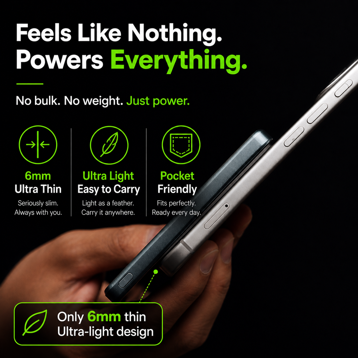 SnapCharge® 20W Magnetic Power Bank