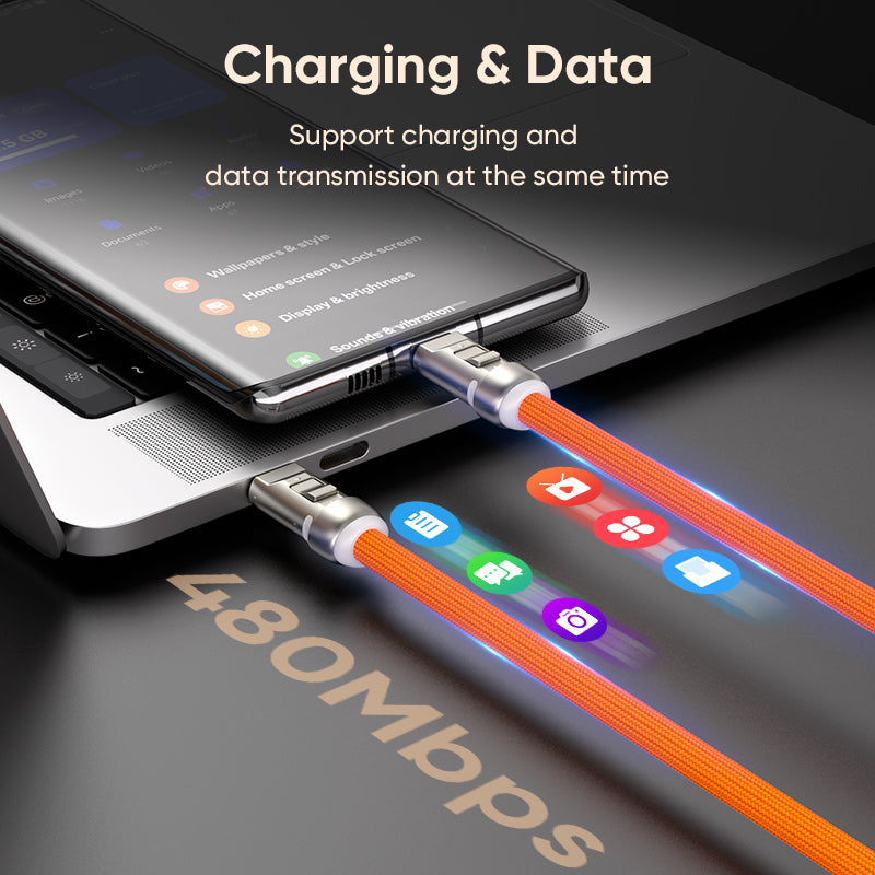 SnapFast Lanyard Cable — 240W USB-C to USB-C Fast Charging