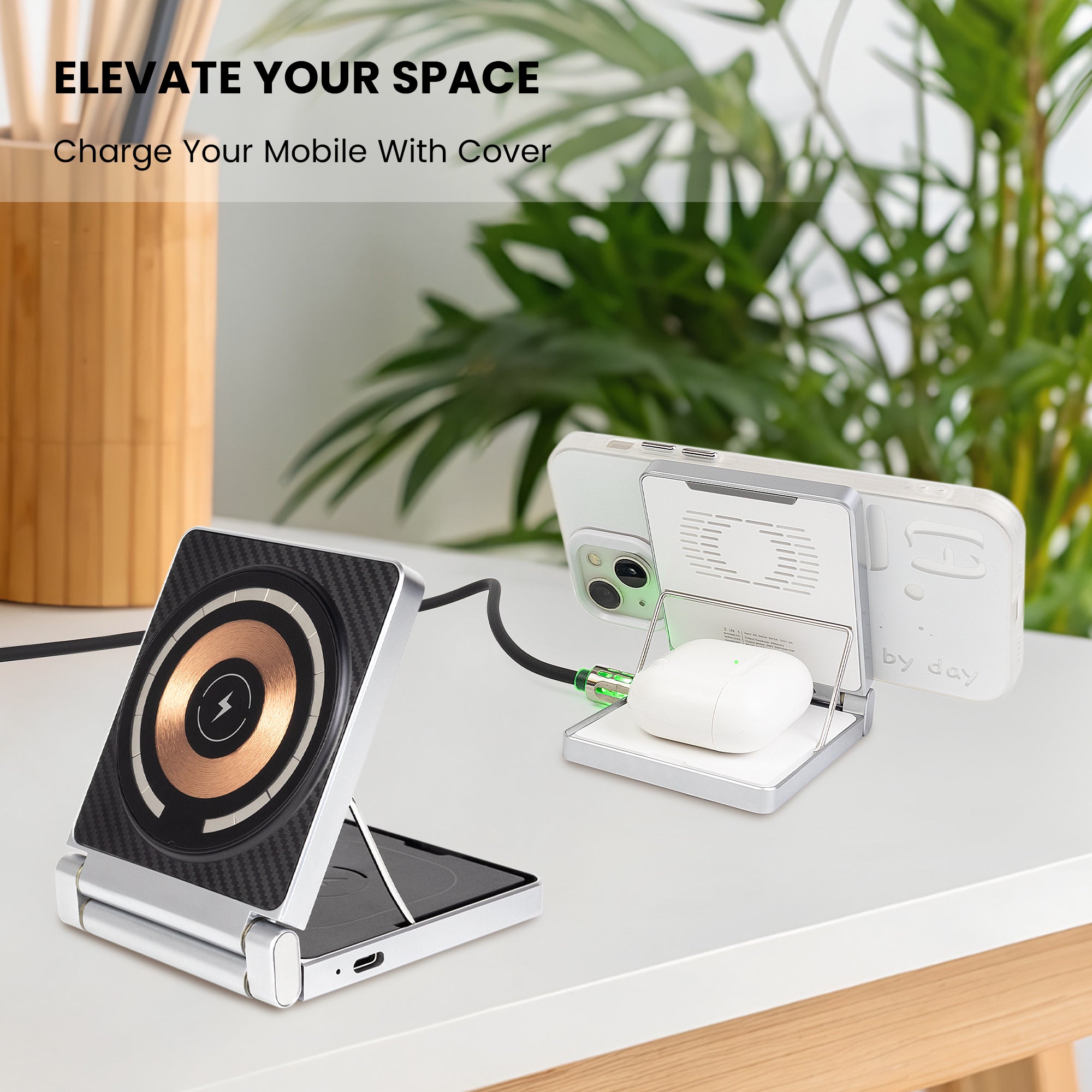 TitanFold 2-in-1 Wireless Charger