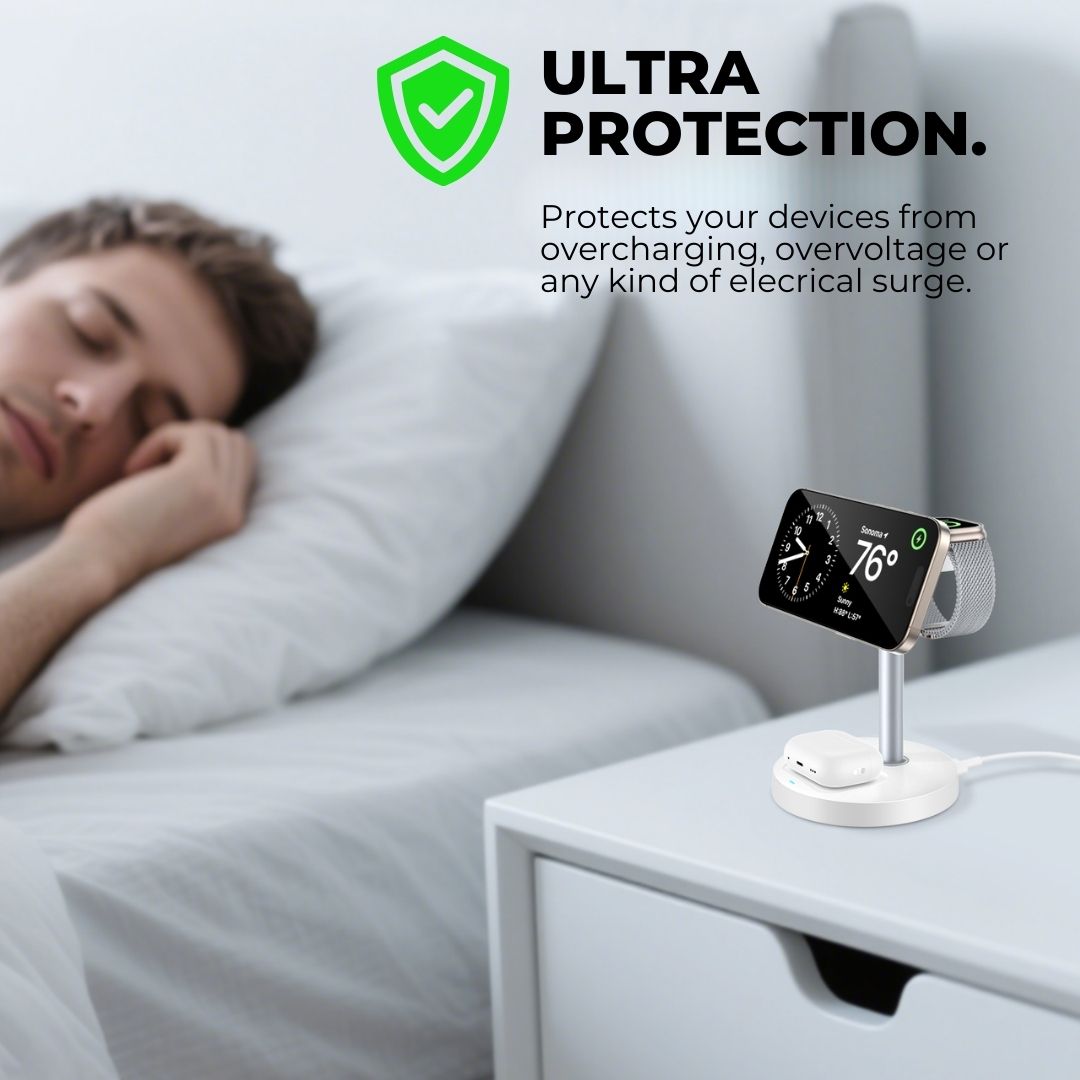 FluxStand® 3-in-1 Wireless Charger