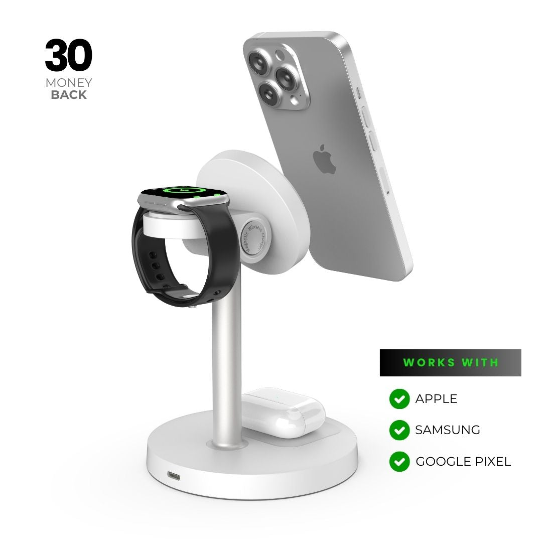 FluxStand® 3-in-1 Wireless Charger