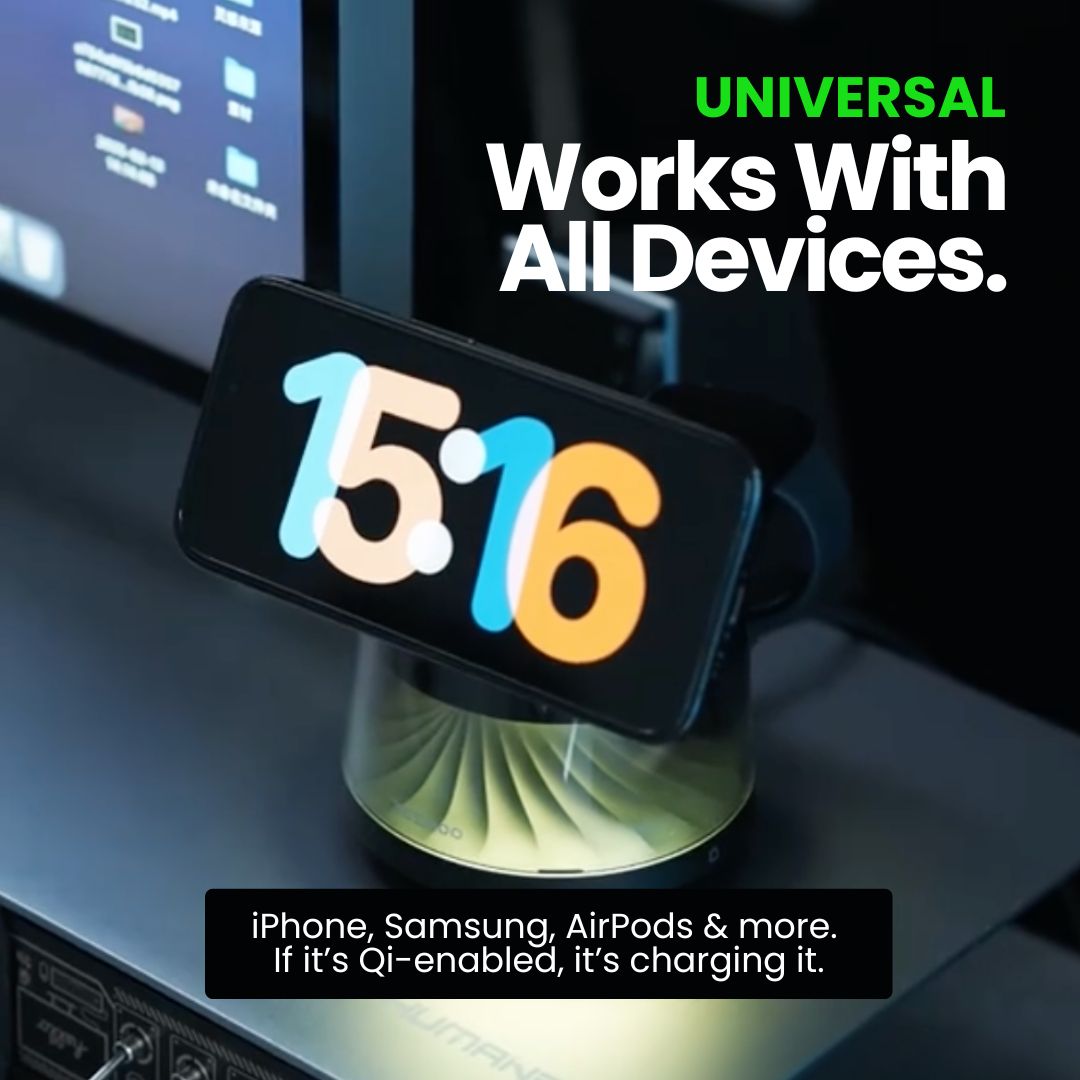 GlowDock® 4-in-1 Wireless Charger