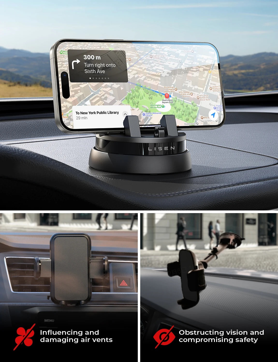 FlexMount 360° Rotatable Phone Mount