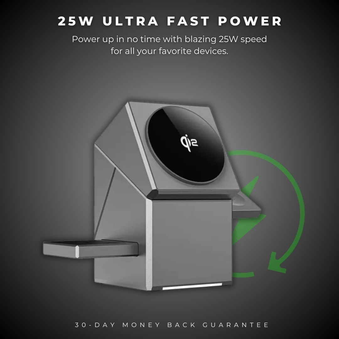 ForgeCharge® 3-in-1 Rotatable Wireless Charger