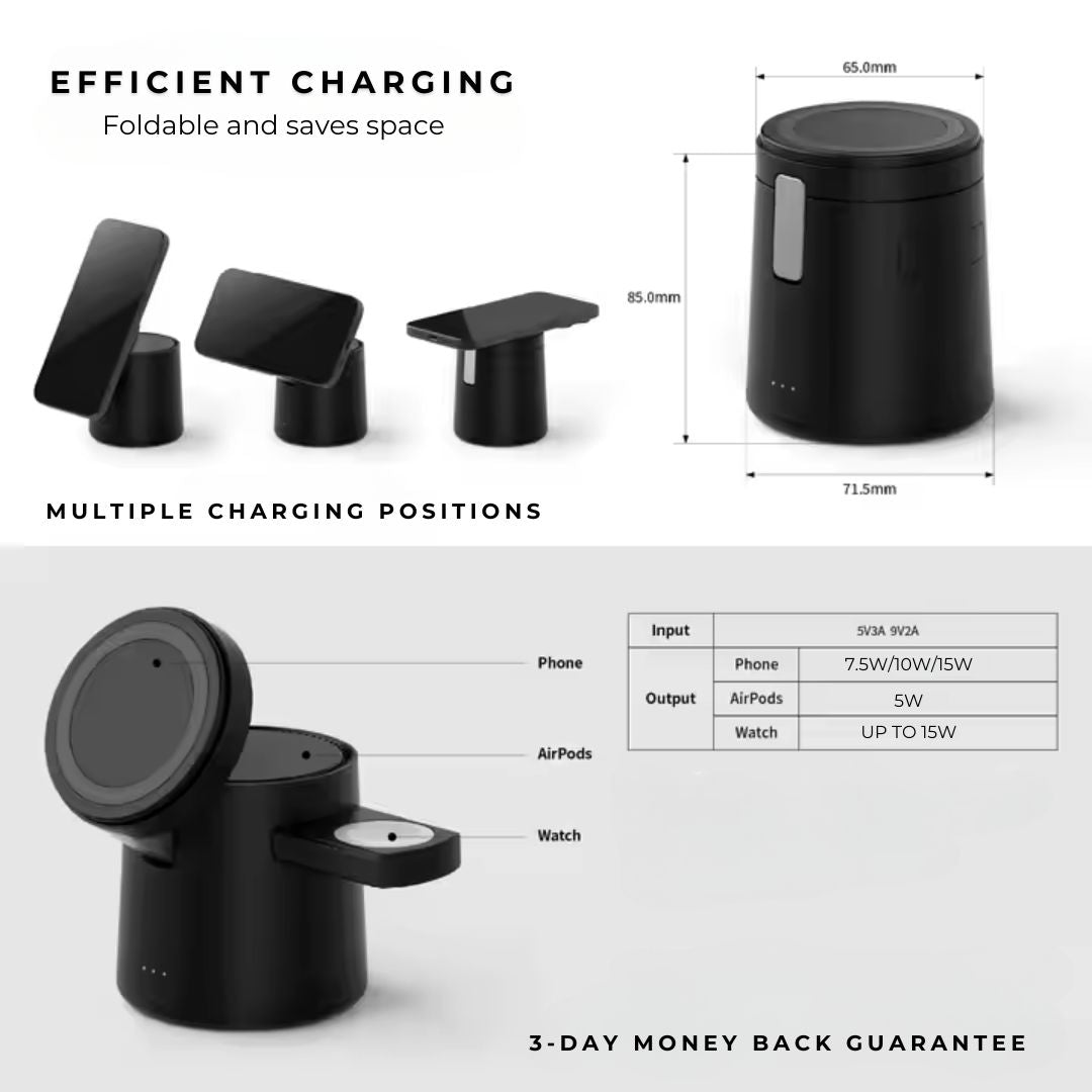 TitanCharge® 3-in-1 Wireless Charger