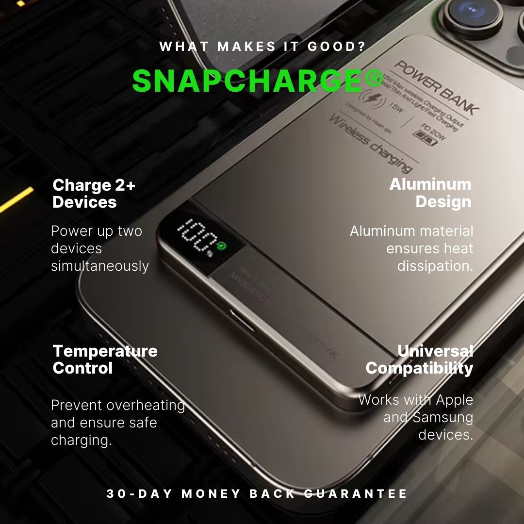 SnapCharge® 20W Magnetic Power Bank