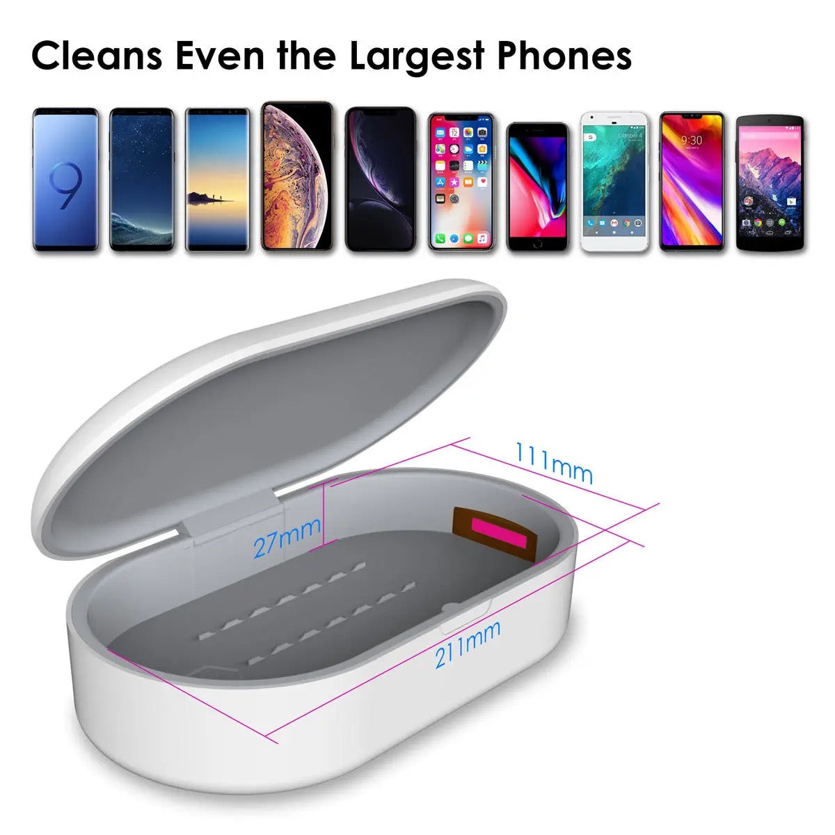 GermGuard Pro® UV Phone Sanitizer with Wireless Charging