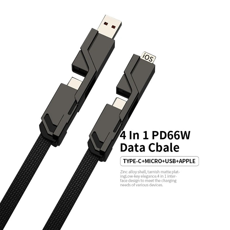 FlexiCharge Pro® 4-in-1 100W Fast Charging Cable - Beyond Chargers