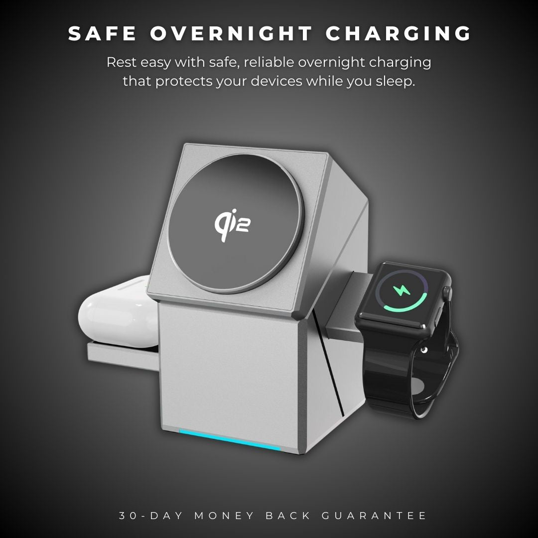 ForgeCharge® 3-in-1 Rotatable Wireless Charger