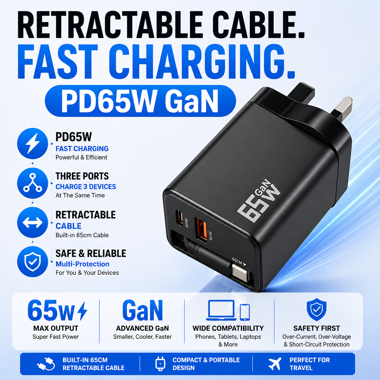 65W GaN Fast Adapter