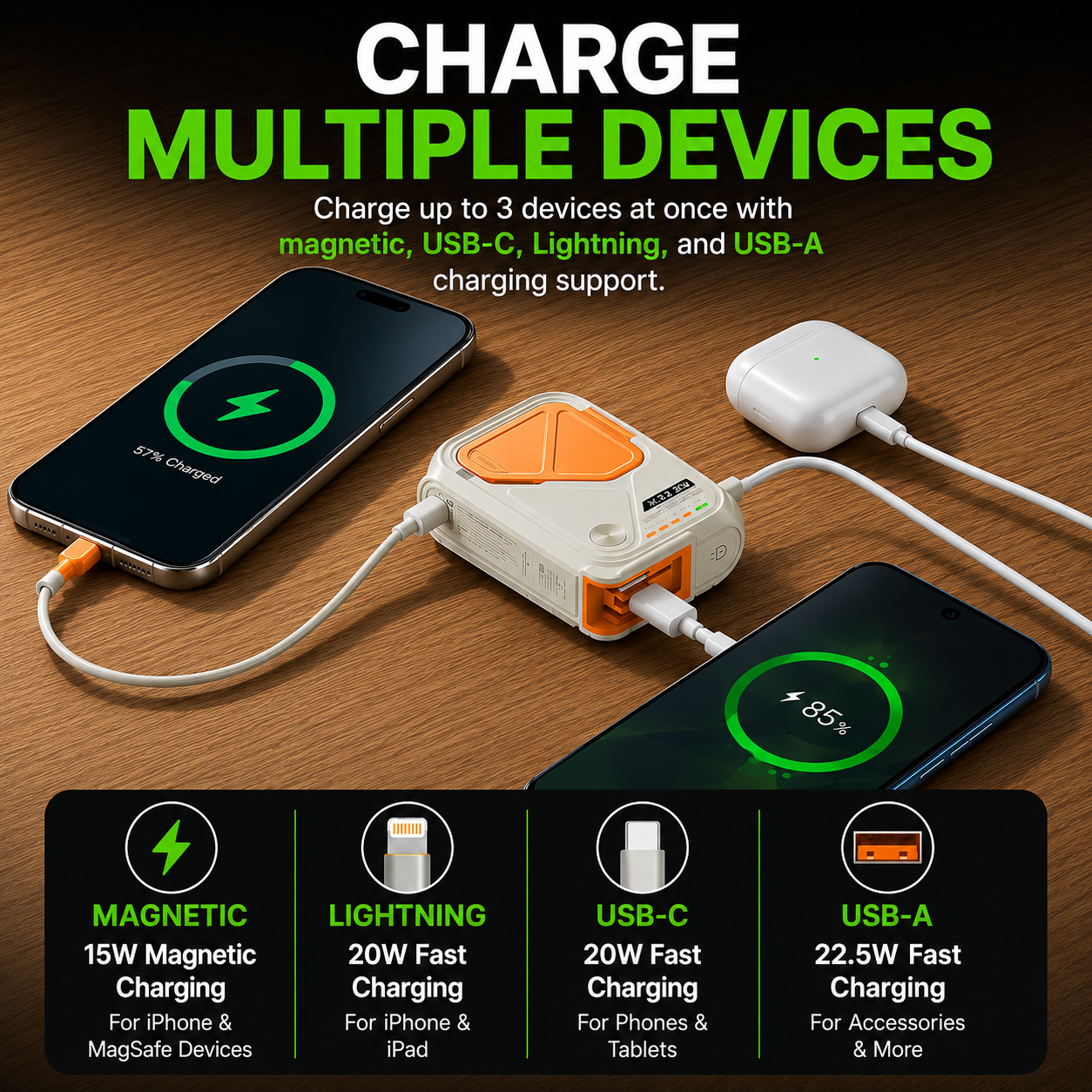 SnapDock Go 9-in-1 Power Bank