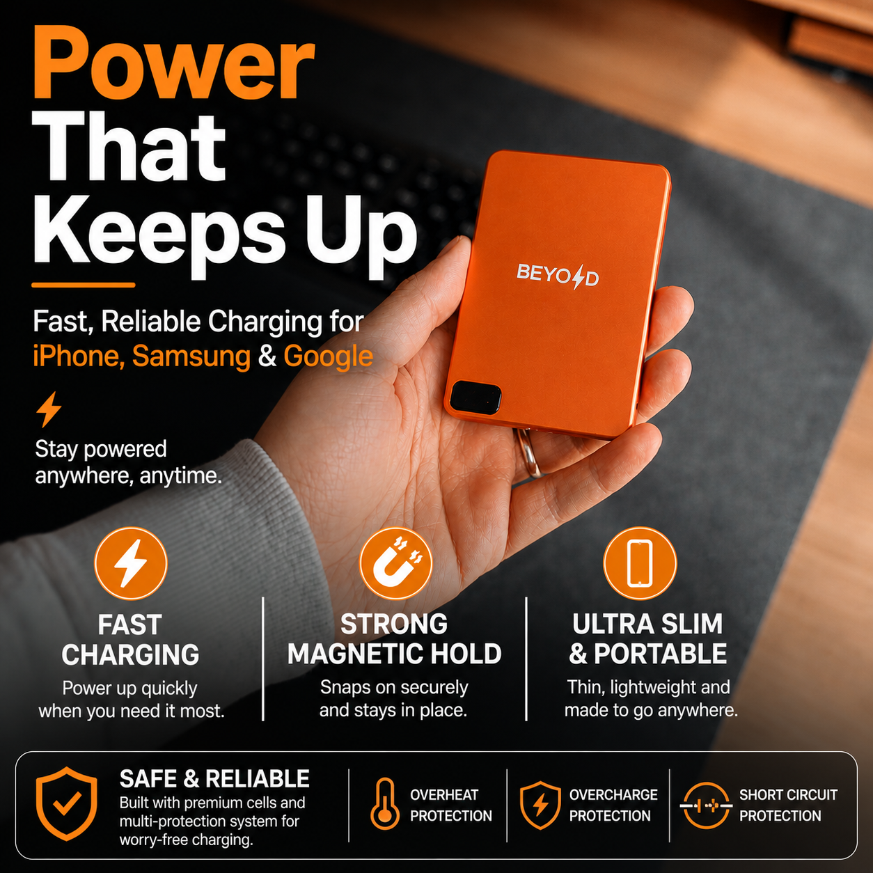 Orbit Pro - 20W Magnetic Power Bank