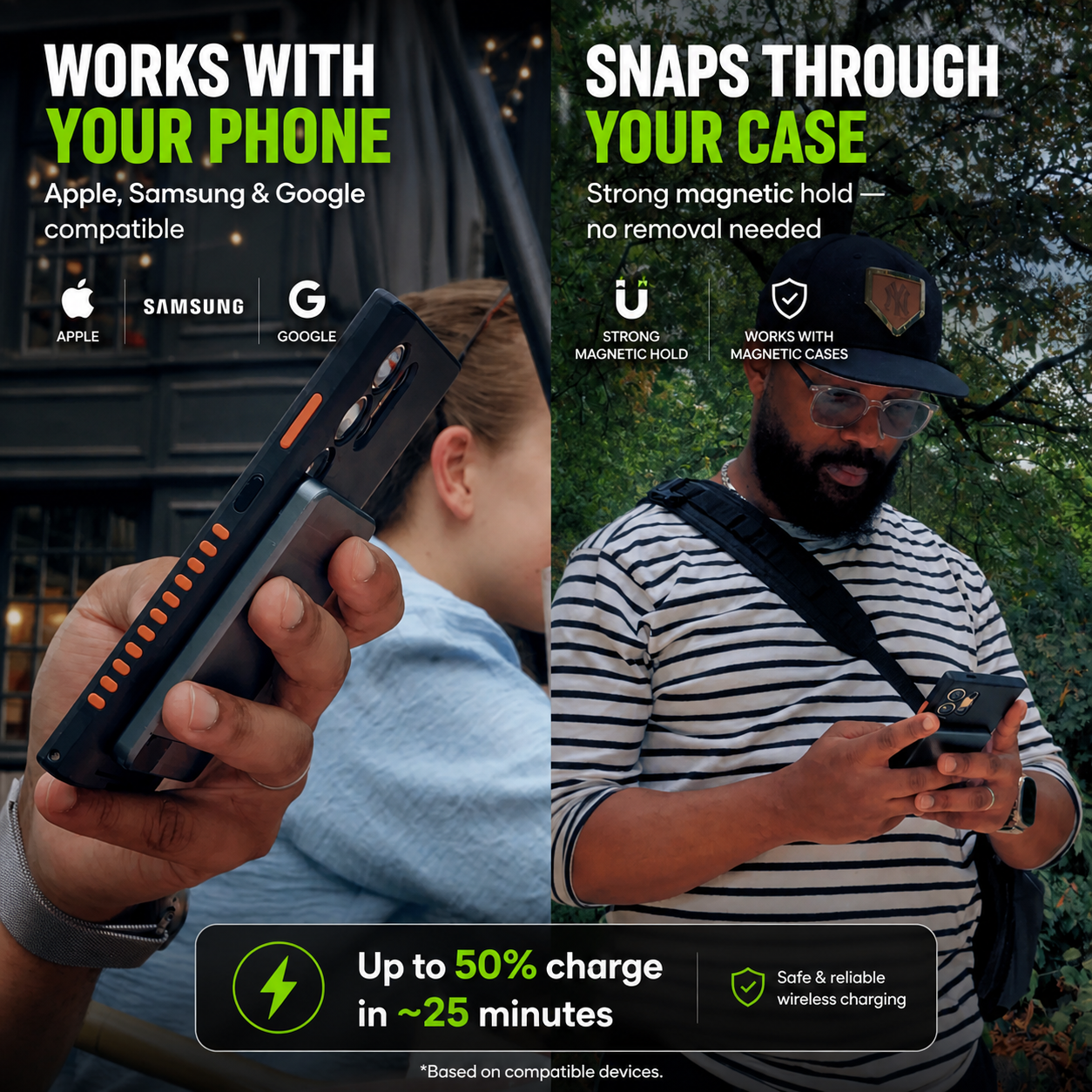 SnapCharge® 20W Magnetic Power Bank
