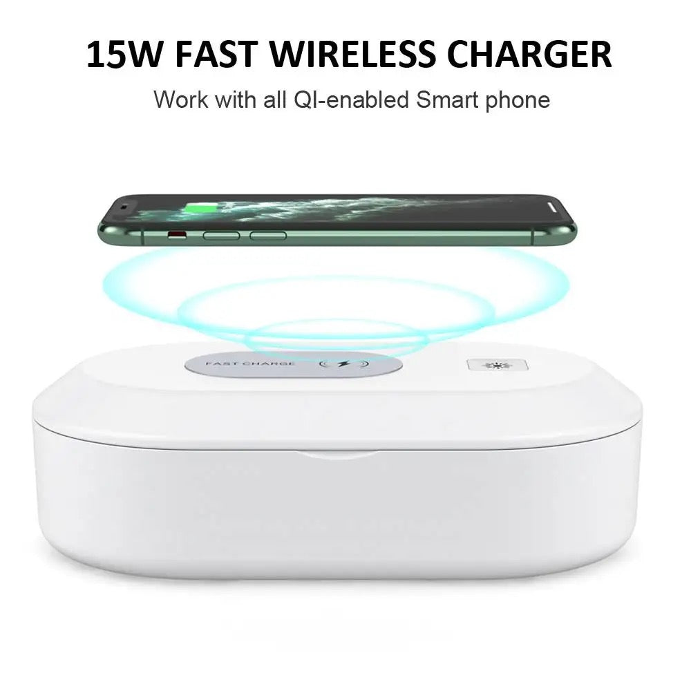 GermGuard Pro® UV Phone Sanitizer with Wireless Charging