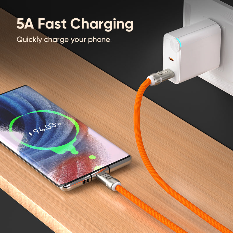 SnapFast Lanyard Cable — 240W USB-C to USB-C Fast Charging