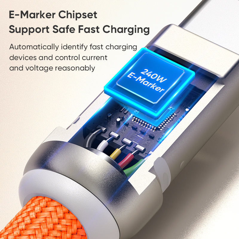 SnapFast Lanyard Cable — 240W USB-C to USB-C Fast Charging