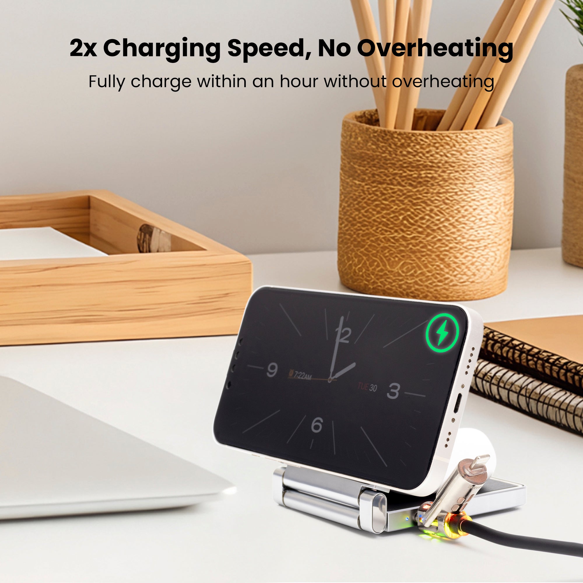TitanFold 2-in-1 Wireless Charger