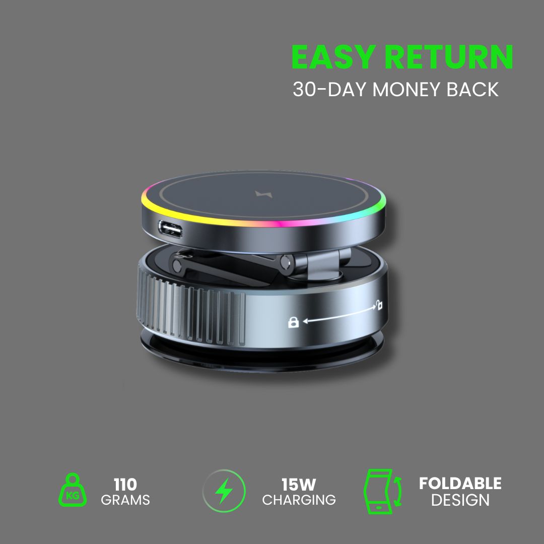 UniDock Magnetic Phone Stand + Wireless Charging
